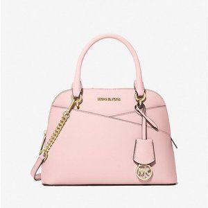 MICHAEL MICHAEL KORS Jet Set Travel Medium Saffiano Leather Dome Satchel